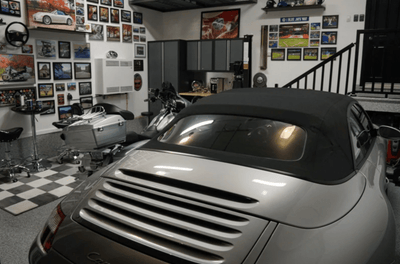 One Room Challenge: ManCave Garage Reveal